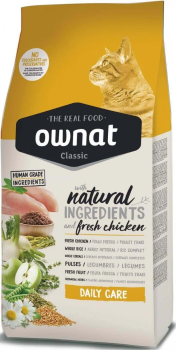 Croquettes chat ownat daily care poulet frais ingredients naturels