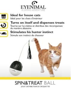 Jouet distributeur de croquettes pour chat jouet distributeur de friandises pour chat 1