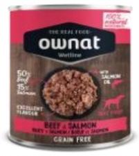 Patee chien ingredients naturels boeuf et saumon