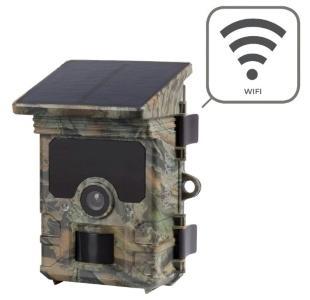 Piege photographique connecte avec panneau solaire camera nature animaux vente promo web